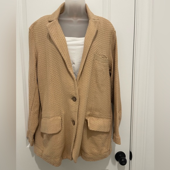 NWT Free People Small Mustard Seed Oversized Blazer - Picture 2 of 8